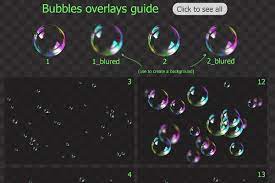 Transparent Bubble Overlays Brushes Bubbles Overlays Soap Bubbles
