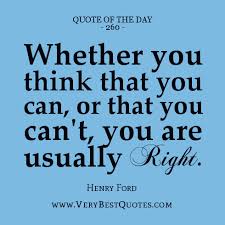 Quote Of The Day: Whether you think - Inspirational Quotes about ... via Relatably.com