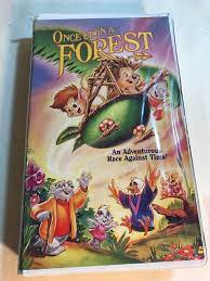 Once Upon A Forest Vhs 1993 Family Childrens Animation Film Clamshelll Vhs Animation Film Vhs Cassette