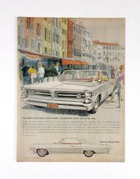 1963 Pontiac Grand Prix Magazine Ad - Grand Prix Car Illustration - Etsy