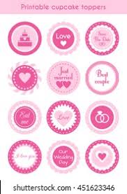 Happy anniversary cake topper various colour acrylic celebration party geometric. Cupcake Toppers Stock Photo And Image Collection By Artulina Shutterstock