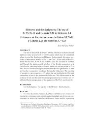 1:18:13 verdadeiro adorador 2 568 655 просмотров. Pdf Hebrews And The Scriptures The Use Of Ps 95 7b 11 And Genesis 2 2b In Hebrews 3 4