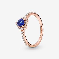 Sparkling elevated heart stud earrings £80.00 280528cz £40.00 £50.00 open heart stud earrings £50.00 288311c01 Sparkling Blue Elevated Heart Ring Rose Gold Plated Pandora Us