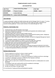 Treasurers and finance officers direct an organization's budgets to meet its financial goals. Leisure Centre Duty Officer Jd By Serena Davies Issuu