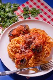 Pork Fennel Meatballs Recipe Easy Simple Italian Dinners Recipes Seared Baked Best Spaghetti S Meatball Recipes Pasta Recipes Meatball Recipes Easy