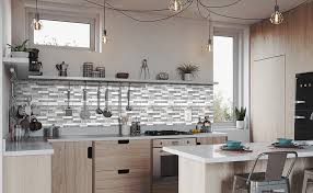 Grey kitchen cabinets with glass doors. Modern Grey Peel And Stick Tile Backsplash For Kitchen Rental House Anti Mold Vinyl Backsplash Peel And Stick Stick On Tiles For Backsplash Rv Kitchen Smart Subway Backsplash Tiles 25 X 25 Cm Pack Of 10