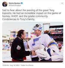 Esposito had one of the most impressive rookie campaigns by a goalie ever, earning him the calder and vezina trophies. Lwxkwncrsbqjgm