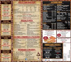 Tommy S Pizza Chicken Menu In Cleveland Ohio Usa