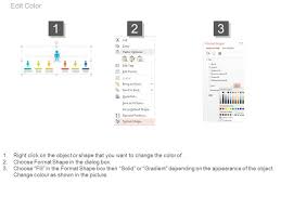 one employee chart for company hierarchy flat powerpoint