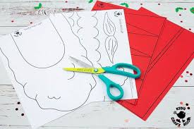 Complete the elf christmas card with a big smile. Paper Santa Hat Craft To Make And Wear Kids Craft Room