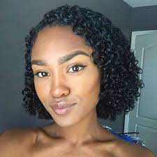 Fina 023 Best Design Chin Length Curly Bob Hair Wig Without Bangs Geek2get Com Curly Hair Styles Natural Hair Styles Hair Inspiration