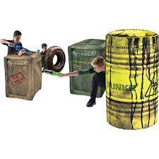 Amazon.com: BUNKR BattleZone Battle Royale Set (4 Piece) - Inflatable  BUNKRs Compatible with Nerf - Perfect for Nerf Party : Toys & Games