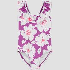 Shop for baby girl's one piece swimsuits at amazon.com. Baby Girls Floral One Piece Swimsuit Just One You Made By Carter S Purple Target