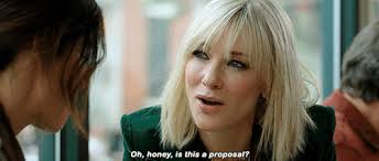 It instead falls lickity split in the middle, a heist. Debbie Ocean Tumblr