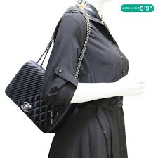 CHANEL Coco Boy Flap Medium Quilted Leather Shoulder Bag Black