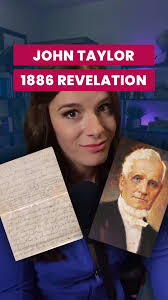 BIG NEWS in Latter-day Saint Church History., For the first time ever, the  Church has acknowledged and published a controversial revelation from  Prophet John Taylor that some have argued means ...