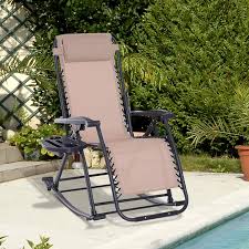 Without any doubt, the bestmassage zero gravity shiatsu massage chair is one of the best. Outsunny Folding Zero Gravity Rocking Lounge Chair With Cup Holder Tray Durable Fabric And Folding Design Grey Overstock 28228529