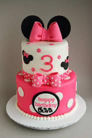 Happy 3rd Birthday Olivia A 6 8 Minnie Mouse Cake Filled With Polka Dots Bows And Idee Gateau Anniversaire Gateau Anniversaire Gateau Anniversaire Minnie