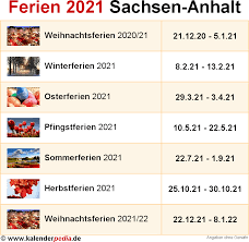 Ferien Sachsen Anhalt 2021 Ubersicht Der Ferientermine