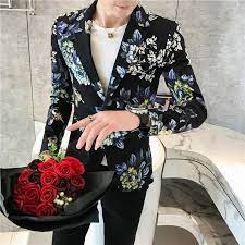 Shop these suggestions, all with him in mind. Fancy Floral Mens Blazer Mens Suits Costume Slim Fit Vintage Flowers Printed Blazers For Men Fancy Suit Printed Blazer For Men Blazers For Men