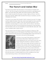 The French And Indian War Worksheets In 2020 Social Studies Worksheets American History Homeschool Social Studies