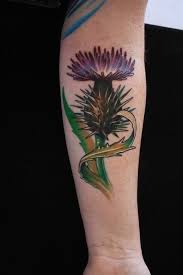 Maybe you would like to learn more about one of these? Scottish Thistle Tattoo On Arm Scottish Tattoos Thistle Tattoo Scottish Thistle Tattoo