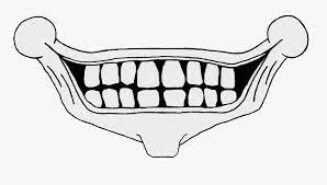 Download Transparent Scary Mouth Clipart Creepy Smile Png Png Download Transparent Png Image Pngitem