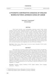 Layanan gratis google secara instan menerjemahkan kata, frasa, dan halaman web antara bahasa inggris dan lebih dari 100 bahasa lainnya. Pdf A Phonetic Contrastive Analysis Of English Words In Three Japanese Songs By Akb48