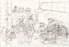 Happy Birthday Guys (Sketch). by RUBAKA - Hentai Foundry