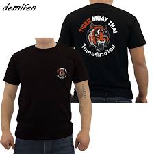 Us 9 1 45 Off Fashion Men Short Sleeve O Neck T Shirt Tiger Muay Thai Kungfu Martial Art Karate Judo Fighting Club T Shirt Tees Tops Harajuku In