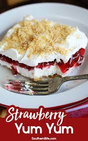 Strawberry Yum Yum Recipe Strawberry Recipes Desserts Dessert Recipes