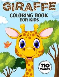 Giraffe`s long neck makes the whole third of the general growth. Giraffe Coloring Book For Kids Over 50 Fun Coloring And Activity Pages With Cute Giraffes Baby Giraffes Giraffe Friends And More For Kids Toddlers And Preschoolers By Color King Publications