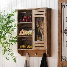 Model based on fleetwood group item meant to go with other components on learning wall in classrooms. Wood Wall Cabinet With Baskets And Hooks Kirklands