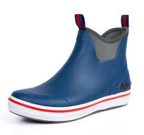 Men's Navy Rubber Fishing Boots - size 12