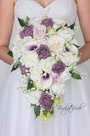 Cascading Plum Wisteria Purple Wedding Flower Brides Bouquet Purple Bridal Bouquet Purple Wedding Bouquets Bridal Wedding Flowers