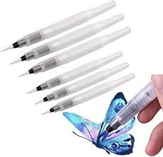 Since they are pencils and can be sharpened, this also makes them great for. Amazon Com 6 Pcs Set Water Brush Pens Assorted Brush Tips Artist Paint Brush For Watercolor Crayons Oil Acrylic Painting By Ubooms