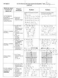 Answers is the place to go to get the answers you need and to ask the questions you want. Algebra I Unit 2a Study Guide Key