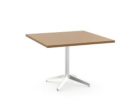 This is a 60 inch square dining table made from solid alder.the base is made from two x shapes, one of which has a section removed so. Dividends Horizon X Base Tables Knoll
