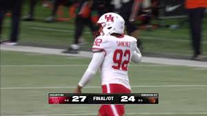 Houston Cougars Beat Oregon State Beavers in Overtime Thriller