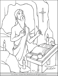 Saint jude was one of the 12 apostles. Saint Jerome Coloring Page The Catholic Kid