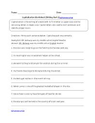 Englishlinx Com English Worksheets Capitalization Worksheets Capitalization Word Sentences