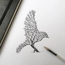 Choose your favorite green tree drawings from 2,063 available designs. Poetic Illustrations Depict Magic Scene That Trees Sprout Into Animal Shapes Design Swan