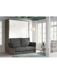 Meuble solution gain de place avec literie rabattable. Concept Armoire Lit Escamotable Verticale Avec Canape