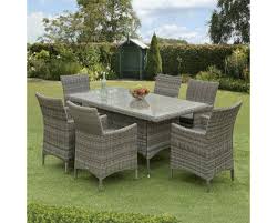 Check spelling or type a new query. Sarasota Rattan Garden Dining Set 6 Seater Rectangle Grey