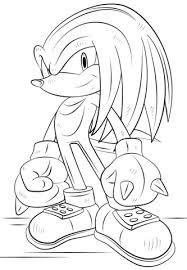 Knuckles The Echidna Coloring Page Superhero Coloring Pages Cartoon Coloring Pages Pokemon Coloring Pages