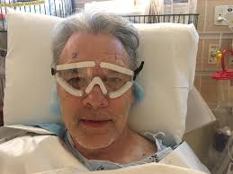 After surgery, a visionary finally sneaks back to work