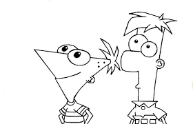 You can print pac man coloring pages for kids for free, in a4 format. Awesome Phineas And Ferb Coloring Page Kids Play Color Coloring Pages Phineas And Ferb Coloring Books