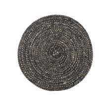 Maybe you would like to learn more about one of these? Trouva Jet Black Set Of 4 Woven Jute Placemats