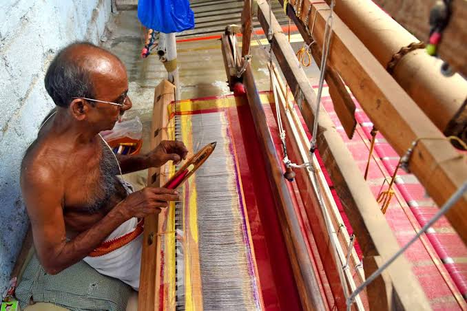 Image result for weaver's handloom india"