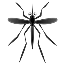 Available in black, white and ivory. Mosquito Emoji